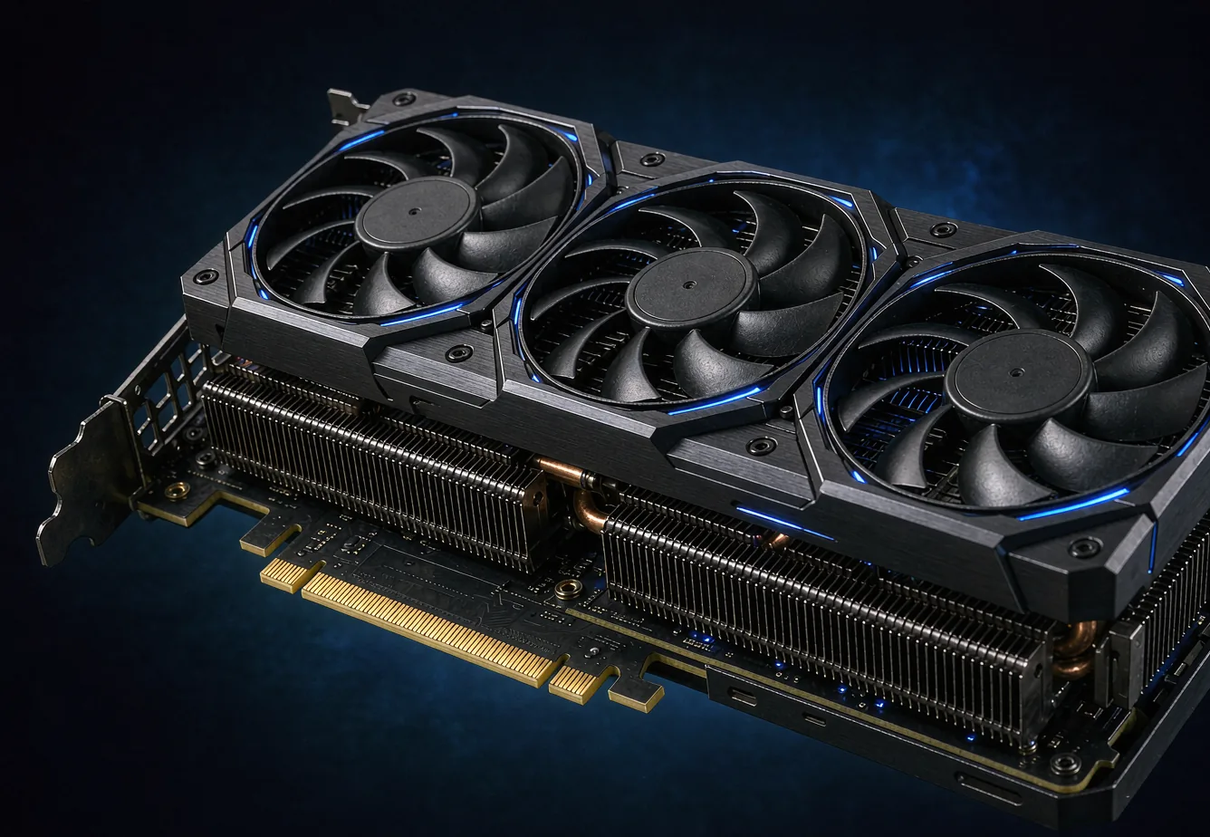 High-performance GPU graphics card for AI training and inference